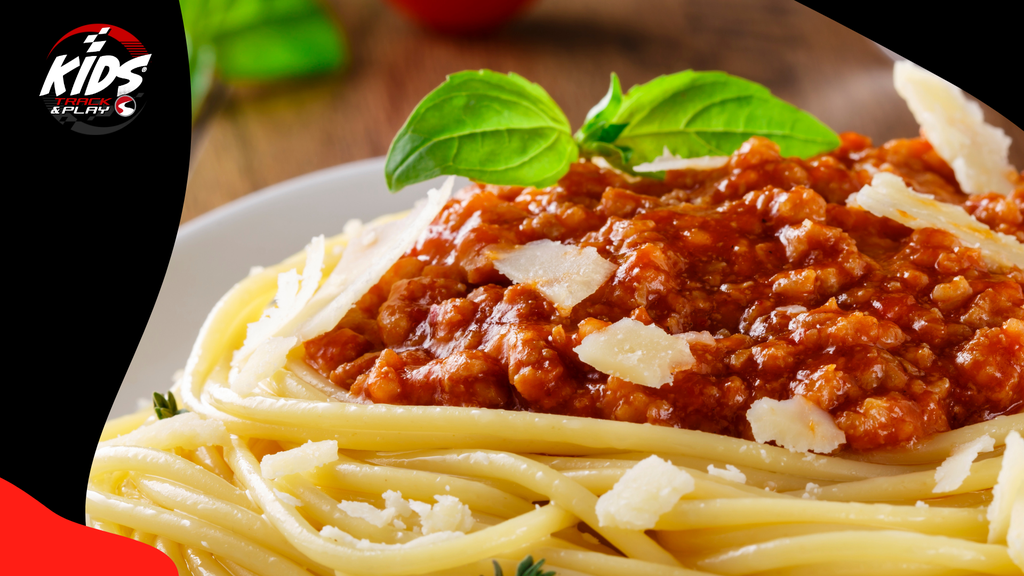 Kinderspaghetti en een drankje